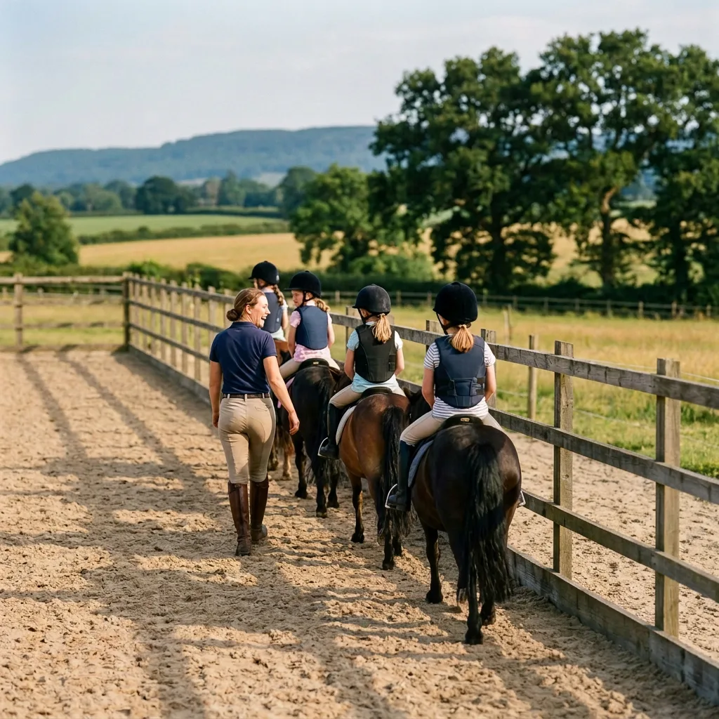 Cours de poney à Scientrier, Haute-Savoie